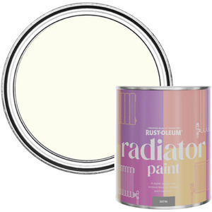 Rust-Oleum Radiator Paint in Satin Finish - Porcelain 750ml