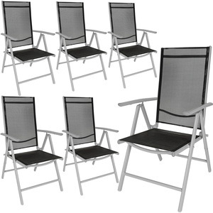 6 Aluminium Garden Chairs
