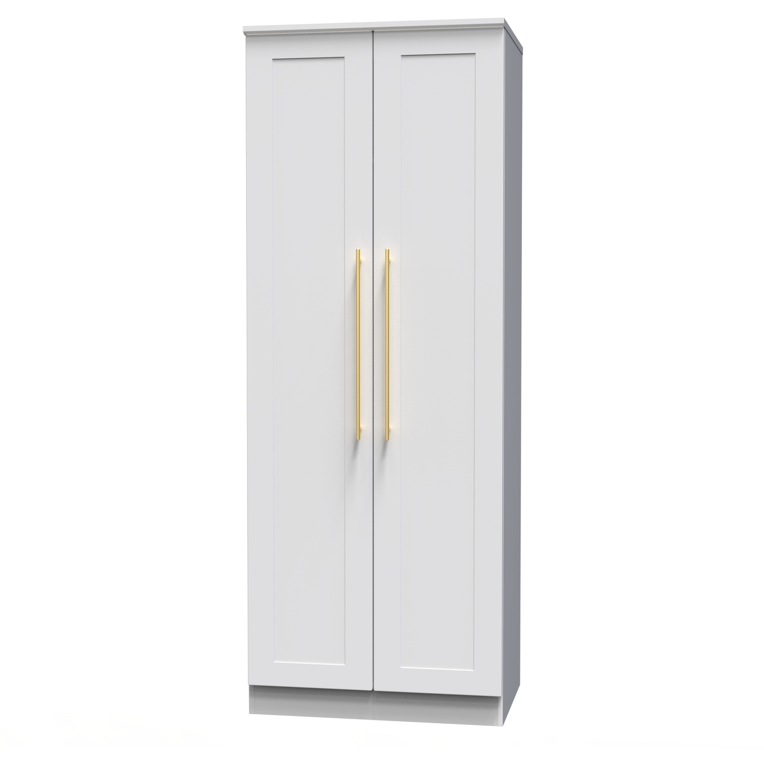 Haworth Ready Assembled Tall Plain Wardrobe - White Ash