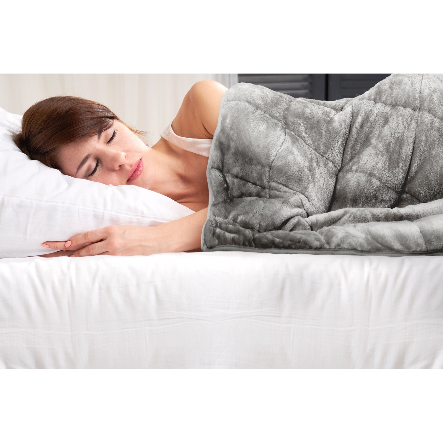Weighted Sherpa Blanket - Grey 127cm