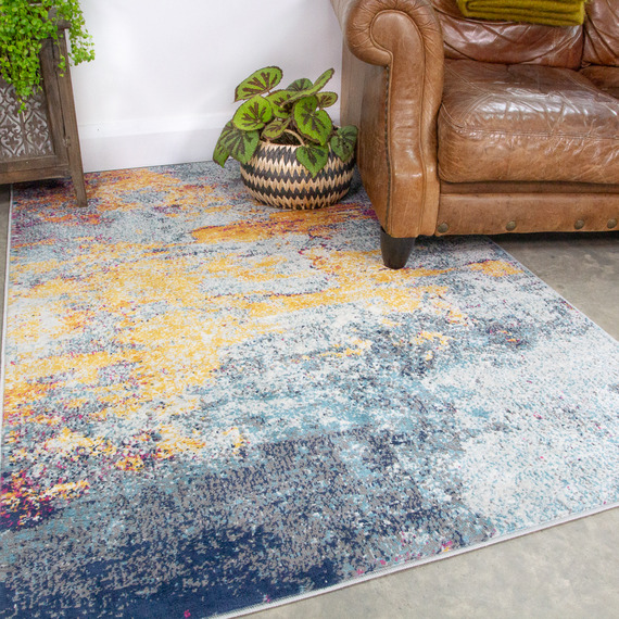 Distressed Abstract Rug
