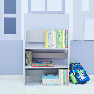 Kids Wooden 3 Shelf Bookcase Display Storage