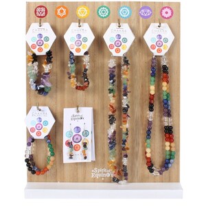 Set Of 18 Chakra Jewellery With Display Stand