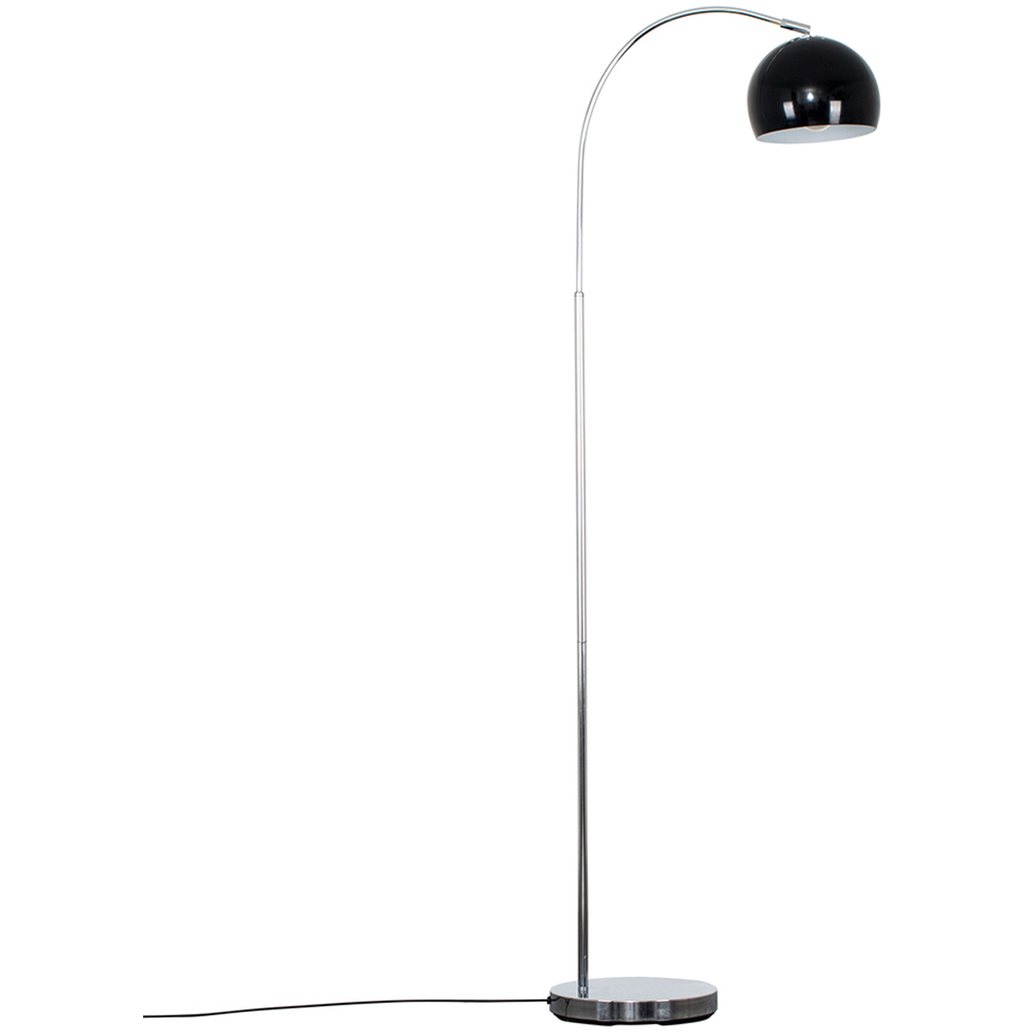 Image of Polished Chrome Curved Stem Floor Lamp&hellip;