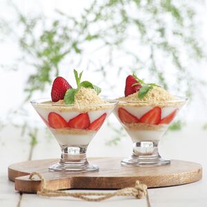 LAV Crema Glass Ice Cream Bowls - 11cm - Pack of 6