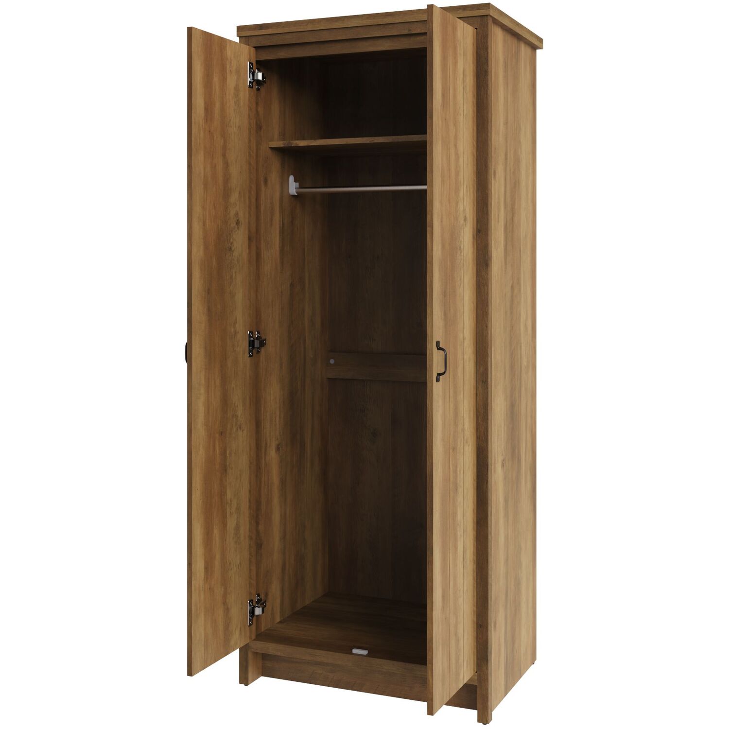 Boston 2 Door Wardrobe - Knotty Oak