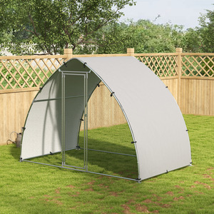 PawHut Walk In Hen Run with Cover for Small Animals