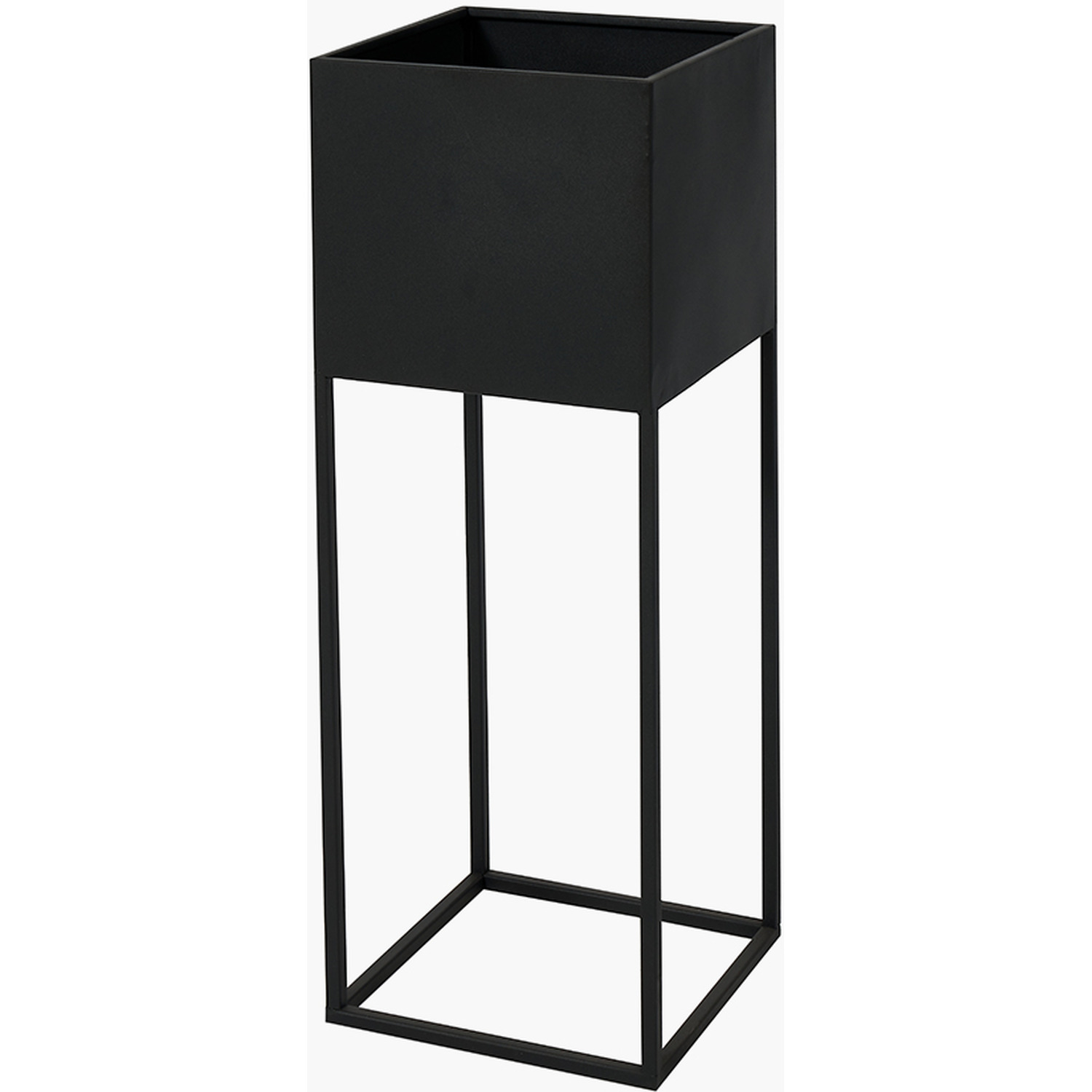 Set Of 2 Indoor Planters - Black 25cm
