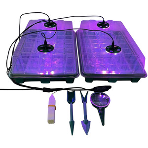 Plant Propagator 40-Cell Seed Tray Set with Full Spectrum USB Grow Lights