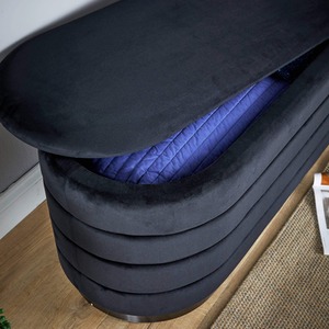 Black Home Source Cake Velvet Single Ottoman shot 6781023
