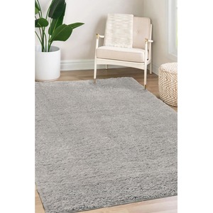 Laguna Super Soft Silver Shaggy Area Rug