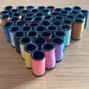 100 Spools of Coloured Thread