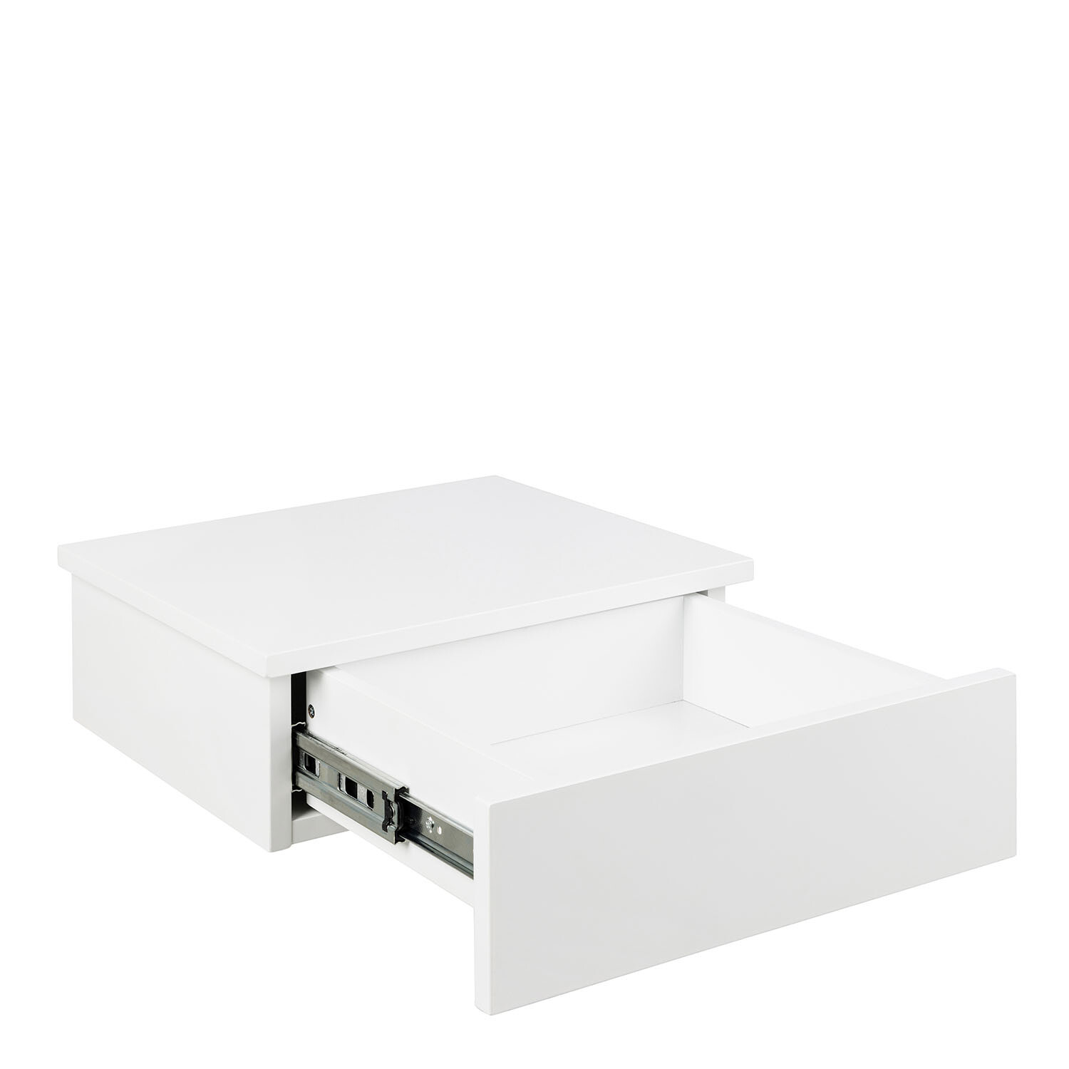 Avignon Square Bedside Table - White
