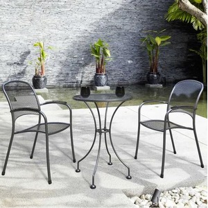 Carlo Patio Bistro Set for 2 Outdoor Mesh Garden Table and Chairs