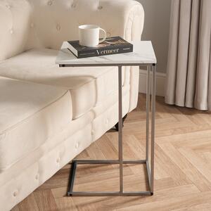 C Shape Marble Side Table