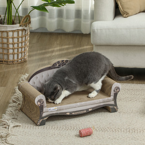 PawHut 2 in 1 Cardboard Lounge Bed
