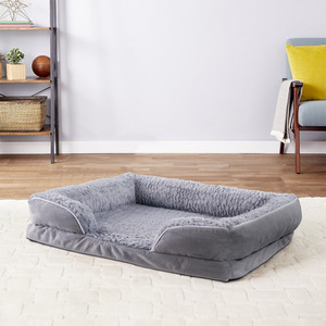 Removable Velvet Dog Bed with Non-Slip Base