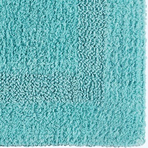 Aqua Luxury Reversible Cotton Bath Mat Set shot 7826296