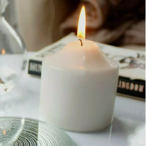 Ivory Unscented Pillar Candle