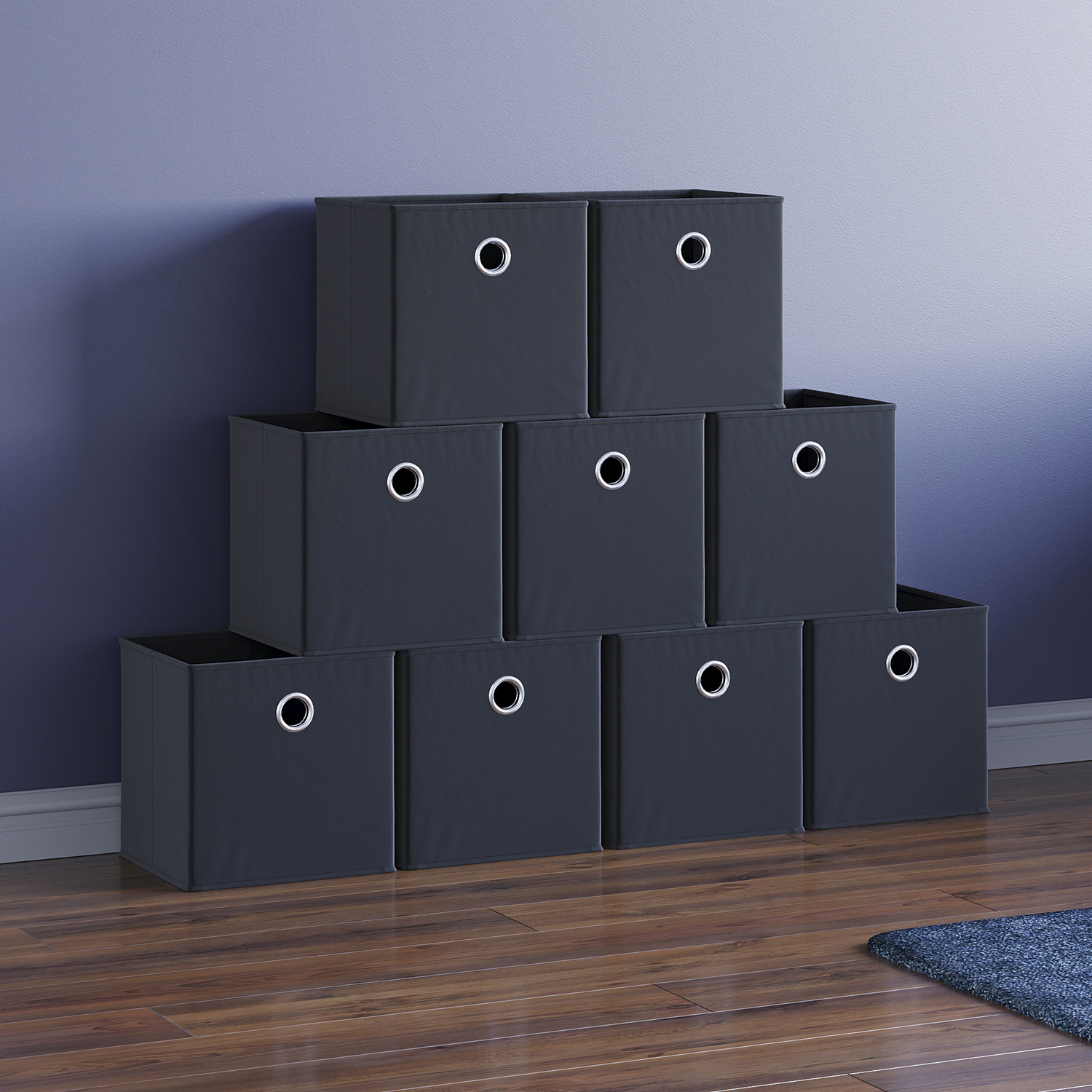 Image of Vida Designs Durham Black Cube Foldable&hellip;