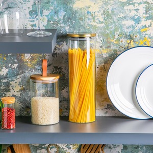 Glass Storage Jar with Metal Lid - 2 Litre