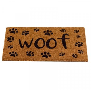 Coir Door Mat Dog Woof