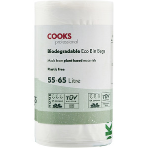 Cooks Professional Biodegradable Bin Bags 55-65L