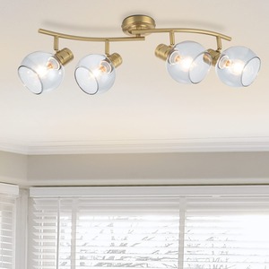 COSYLYTE Hilston 4 Light Bar Glass Spotlight