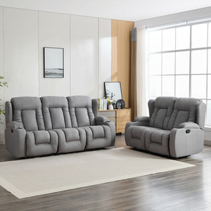 Caesar 2 and 3 Seater Technology Fabric Manual Recliner Sofa Set