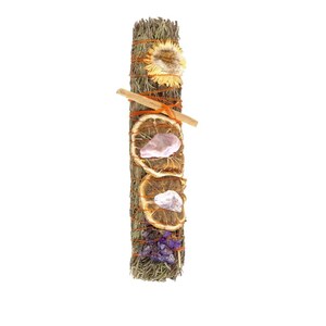 Ritual Wand Smudge Stick With Rosemary, Lavender  Orange