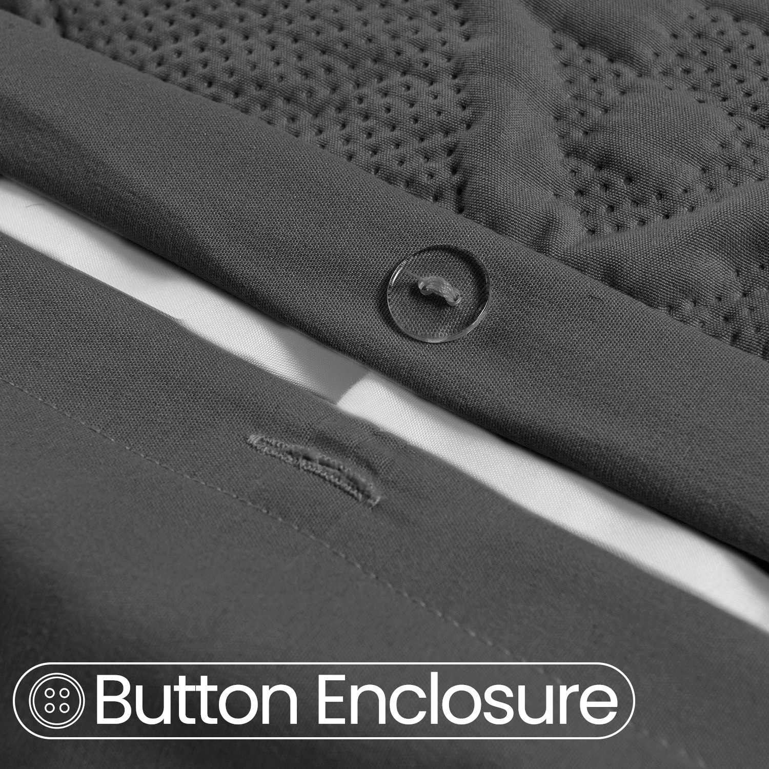 3d Embossed Chunky Knit Pattern Duvet Set - Charcoal Single