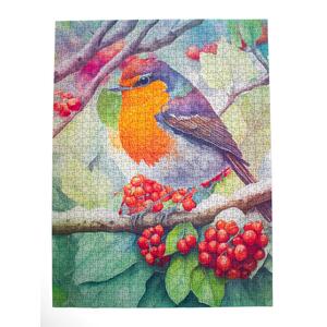 Winter Robin 1000 Piece Jigsaw Puzzle