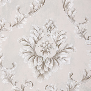 Non-Pasted 3D Embossed Non-Woven Damask Wallpaper Roll