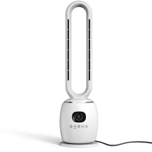 Bladeless Hot Cooling Fan Heater Oscillating Tower with LED and Remote