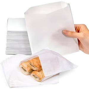 1000 X White Greaseproof Paper Sandwich Bags Food Bags