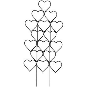 Breeins Set of 3 Heart-Shaped Stackable Plant Climbing Trellises
