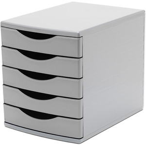 Grey / 33.7cm / 5 Desktop Drawer Tower Set shot 12256084