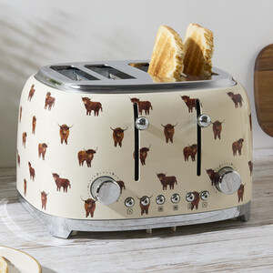 Highland Cow 4 Slice Toaster