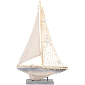 Wooden Sailboat Ornament