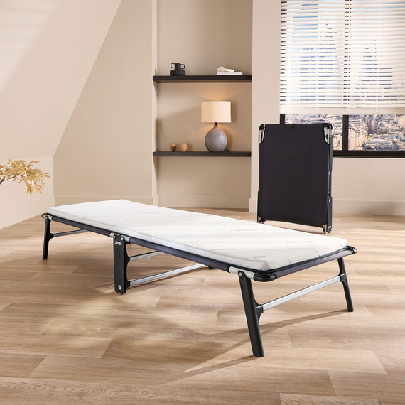 Jay-Be CE70 Compact Folding Bed with e-Fibre Mattress, Single