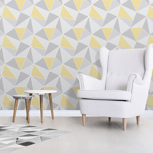 Geometric 3D Apex Triangle Wallpaper