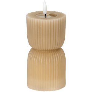 Luxe Collection Natural Glow Stone Carved LED Candle