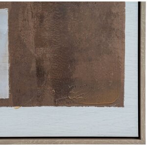 Sedora Hand Painted Canvas in Frame - Modern Art Wall Decor