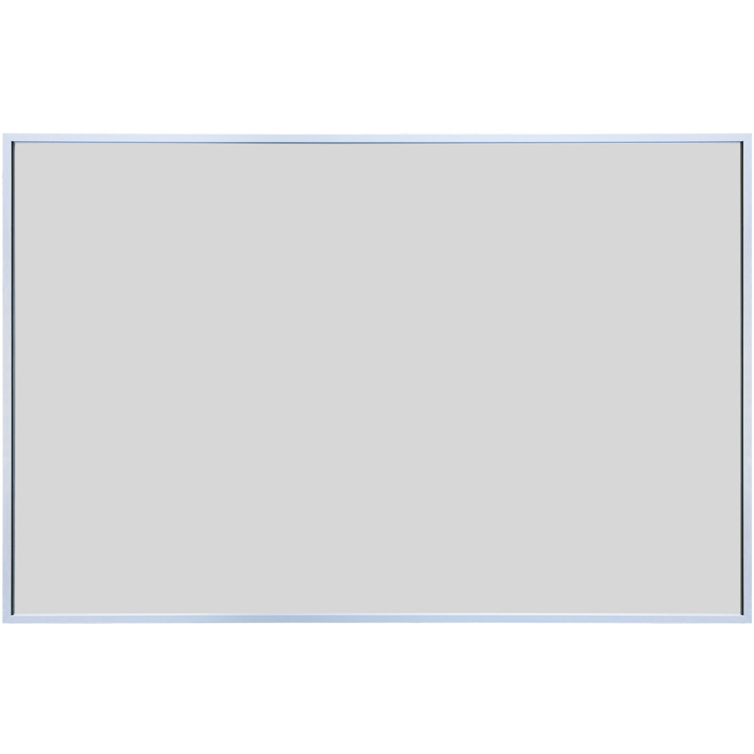 Image of Silver Aluminium Edged Wall Mirror -&hellip;