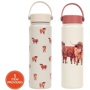 Highland Cow Stainless Steel Bottle with Lid