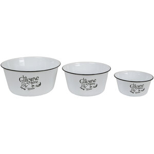 La Cuisine De Mere Set Of 3 Mixing Bowls.