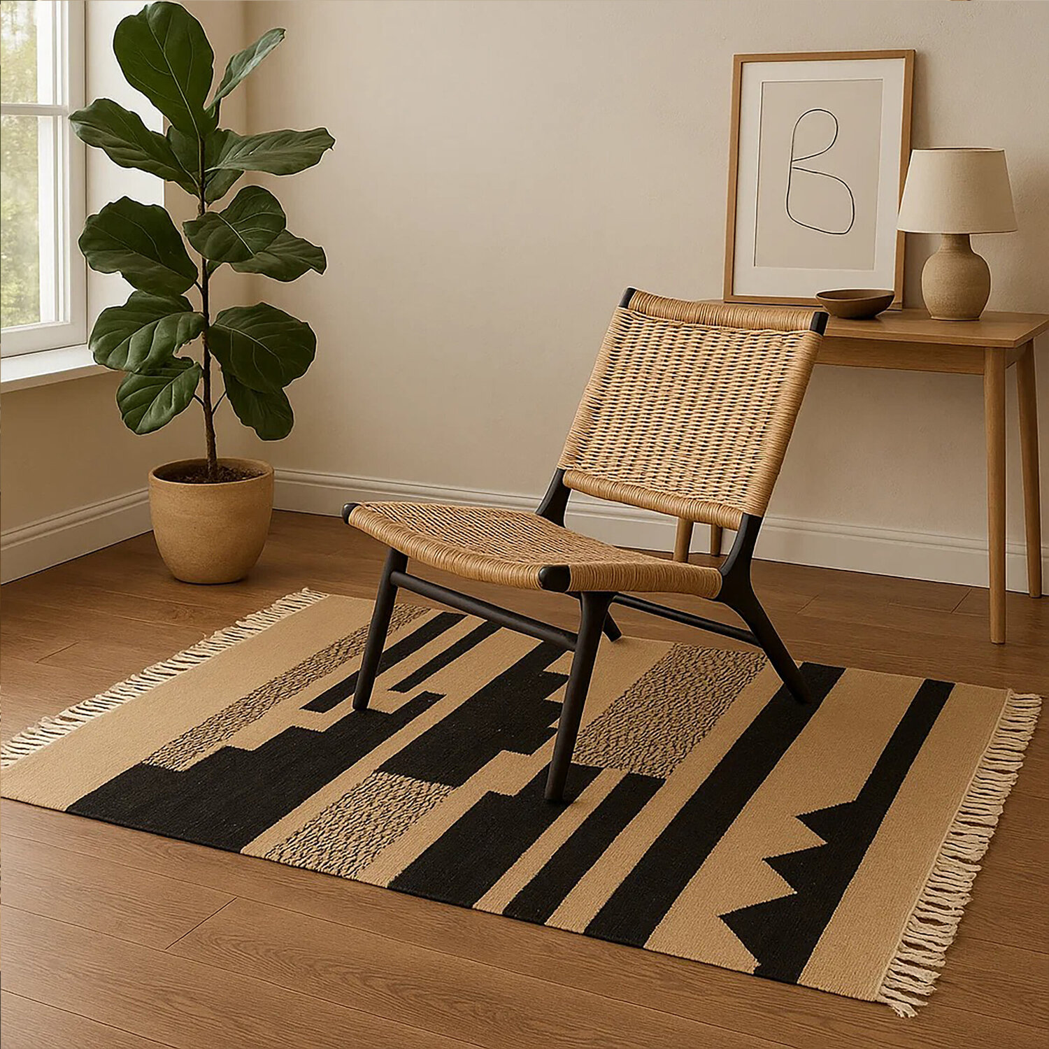 Bosie Small Trenza Rug - Brown