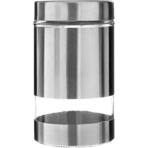 Luca Luca Stainless Steel And Glass Storage Jar 1000ml