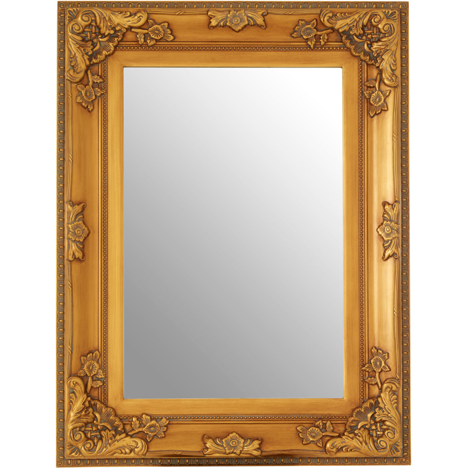 Marseille Wall Mirror with Gold Ornate Frame - Gold