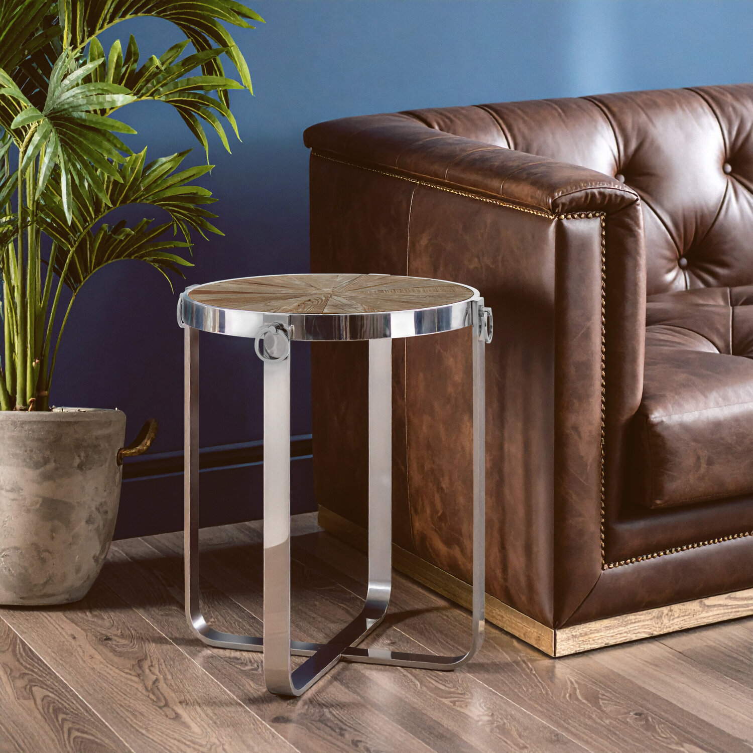 Mitra Side Table - Silver